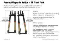 SHE7989 - FASTACE Front Fork 775mm - SR/SS3.0/Pro 4.0