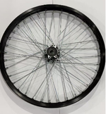 SHE7112 - Rear wheel assembly 1.85 - 16'' (straight pull hub) Black spokes - 3.0/SR