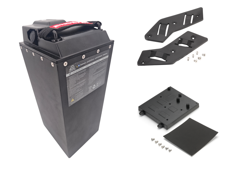 2.0 Power Upgrade Kit - E7749 72V50Ah Battery(Type B)+SHE7082 Battery Positioning Support Base+SHE7096 Left &Right Side Battery Support
