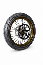 SHE8004+SHE8005 - Gold Supermoto Wheel  Assembly Set(Front and Rear Wheel Assembly) - SS3.0/SR