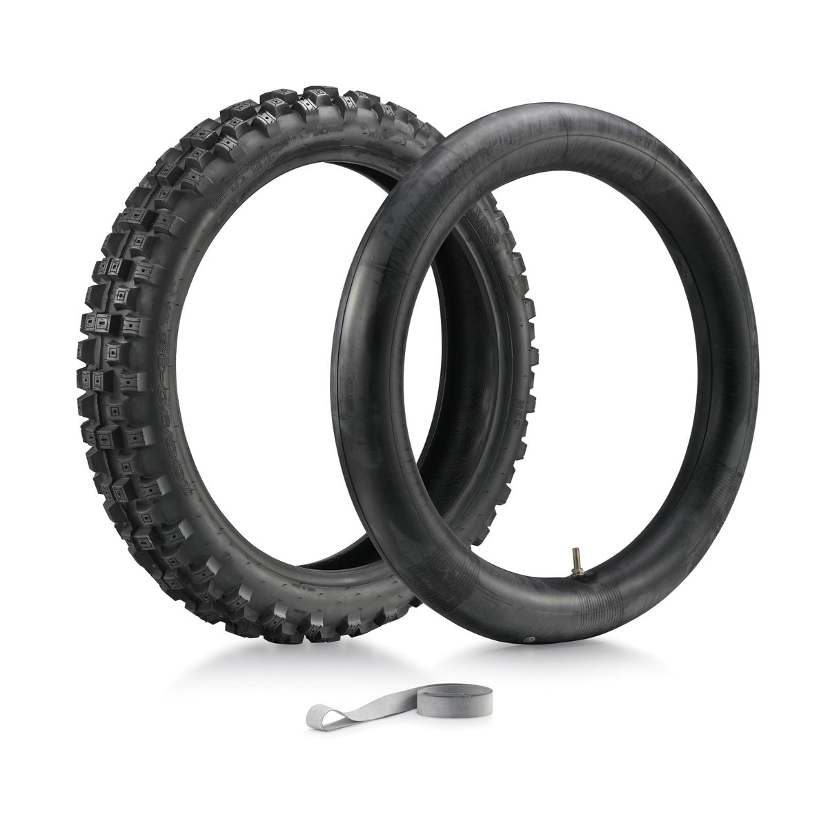 SHE7070 - Fatty(off-road) 100/90-18 Rear Tire +Tube+Rim Stripe - All Models