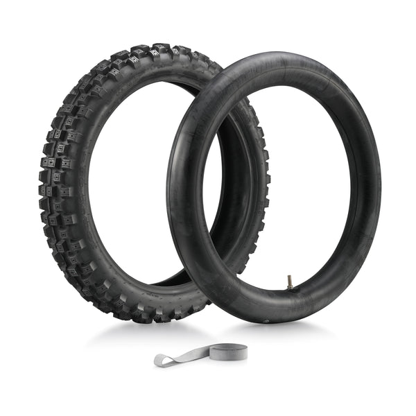 SHE7070 - Fatty(off-road) 100/90-18 Rear Tire +Tube+Rim Stripe - All Models