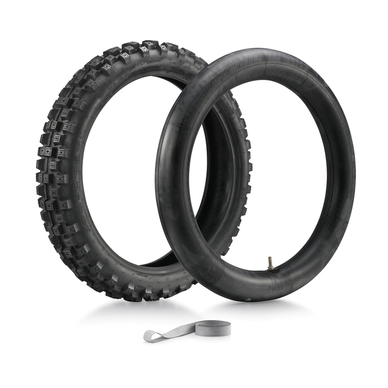 SHE7070 - 100/90-18" Fatty(off-road) Rear Tire +Tube+Rim Stripe - All Models