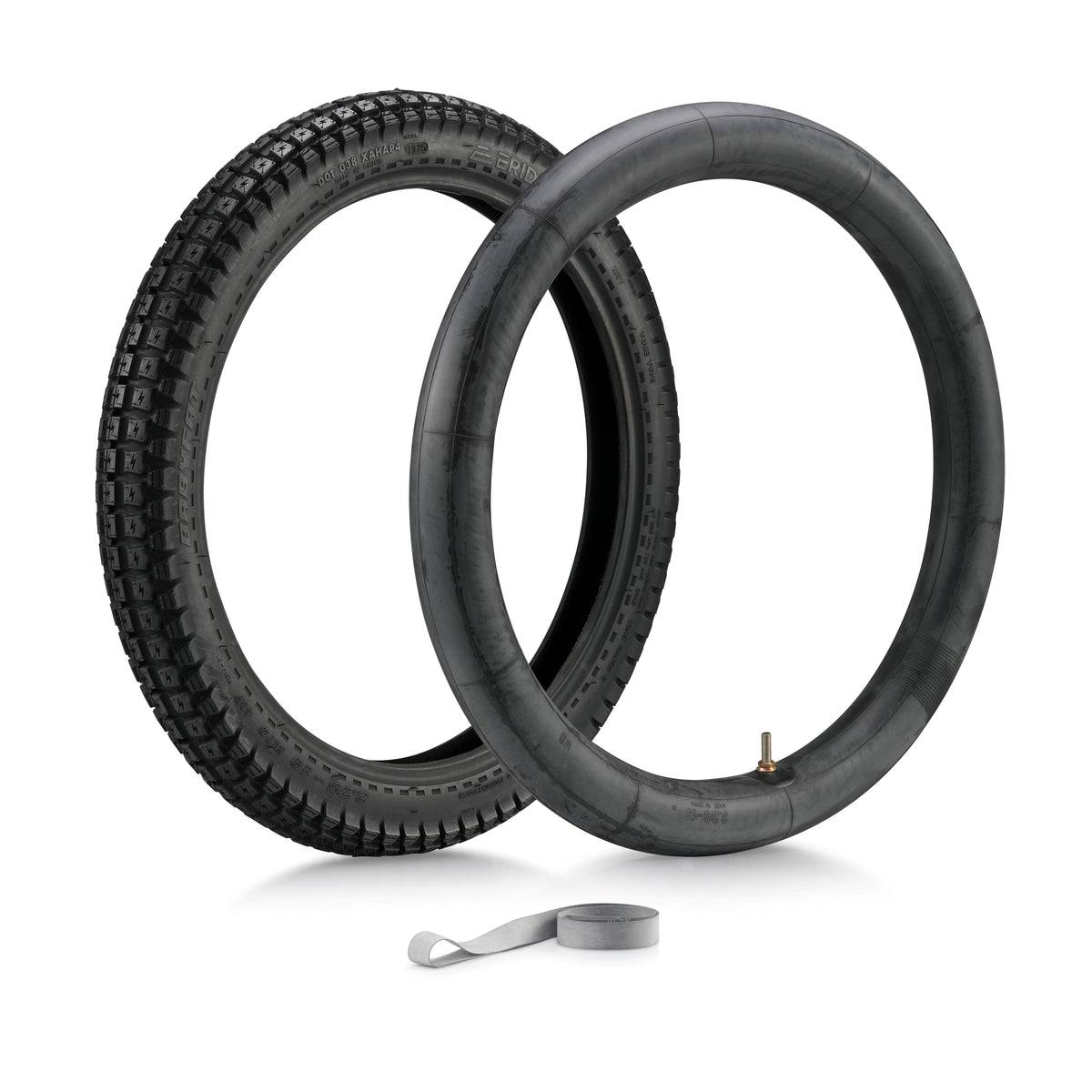 SHE7004 - BABYFAT Front Tire 2.75-19 +Tube+Rim Stripe - All Models