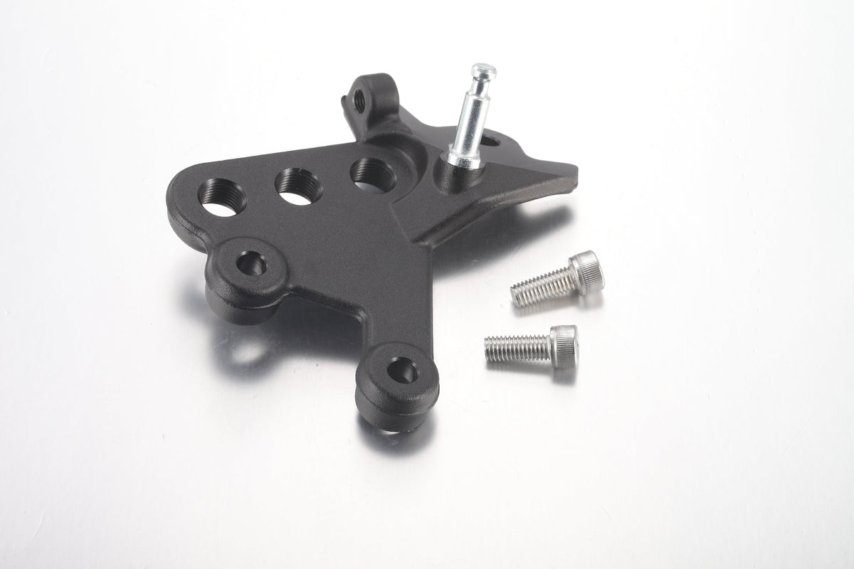 SHE7079 - Left Foot Peg Mounting Bracket + 2 Screws - All Models