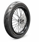 SHE7988+SHE7987 - Black Supermoto Wheel Assembly Set(Front and Rear Wheel Assembly) - SS3.0/SR