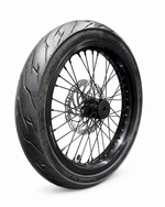 SHE7988+SHE7987 - Black Supermoto Wheel Assembly Set(Front and Rear Wheel Assembly) - SS3.0/SR