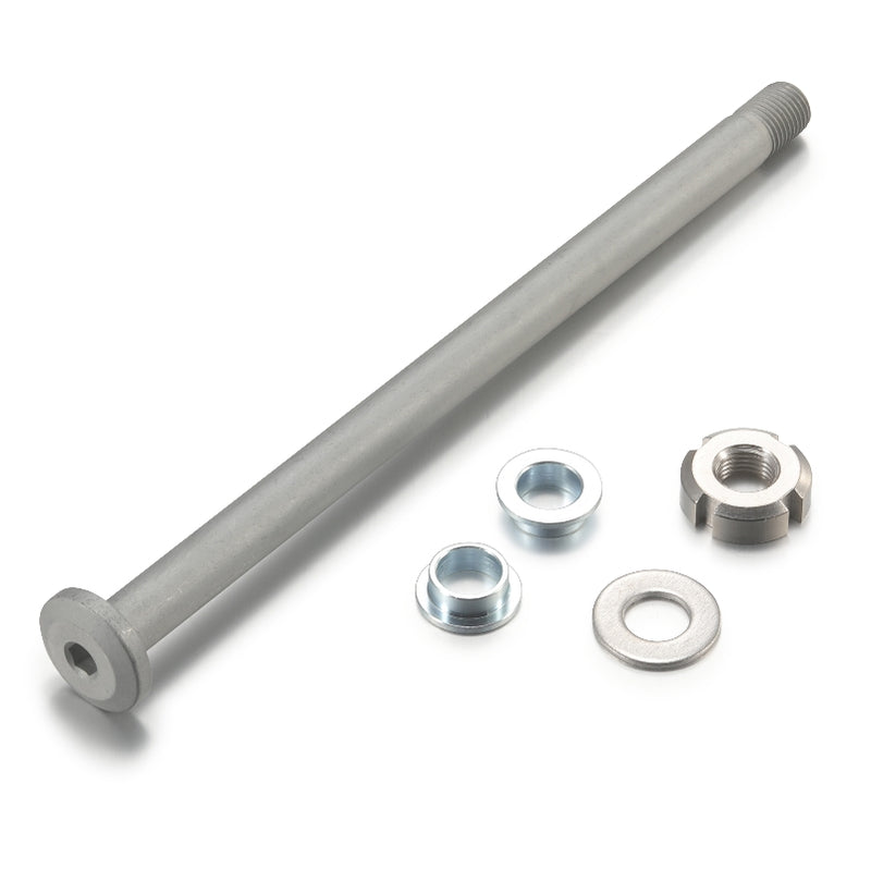 SHE7014 - M12 Jackshaft Axle+nut+shim+2bushings - All models